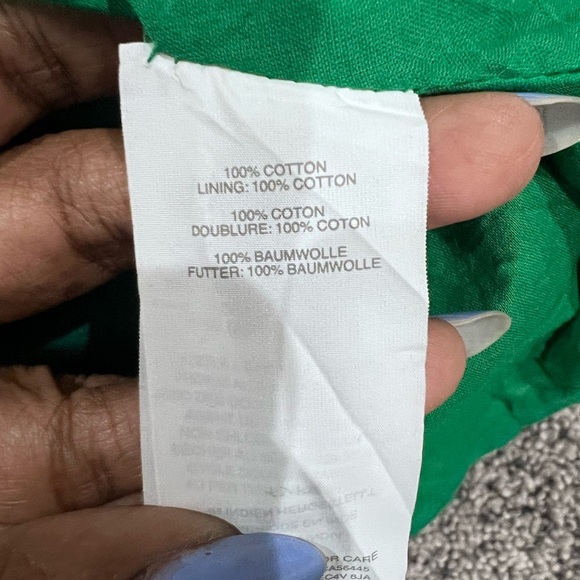 J Crew Eyelet Sleeveless 100% Cotton Lined Buttoned Shirt Dress Women’s Size 2 T - Picture 7 of 13